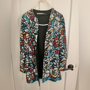 Alice and Olivia Full Beaded Mosaic Jacket
